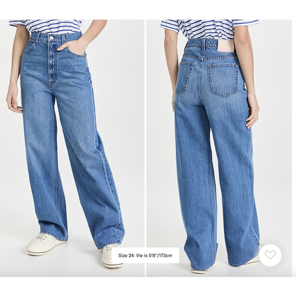 MOTHER SNACKS! The Yummy Puddle Jeans Wide Leg 29 NWT - Picture 1 of 7